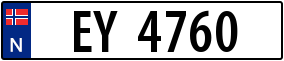 Trailer License Plate